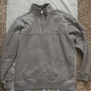 Columbia Men's Zip-Up Gray Sweater